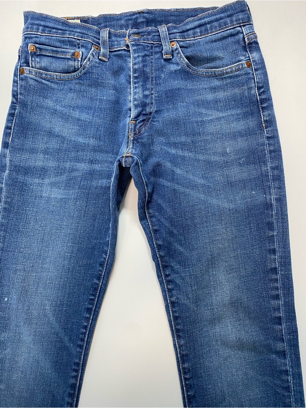 Levi's 511 Slim Fit Men's Jeans 31x30 Blue Work Crafting Distressed Flawed